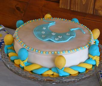 torta di battesimo di Tommaso