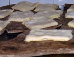 Il tortello alla lastra di Corezzo (AR). 