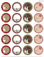 NATALE. LE ETICHETTE – Etichette rotonde per pacchetti